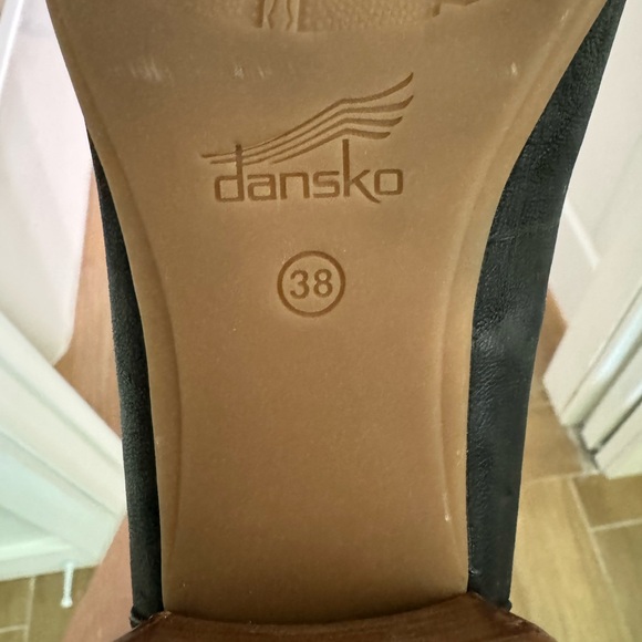 Dansko Preston Heels Black Leather Size 38 - Picture 6 of 6